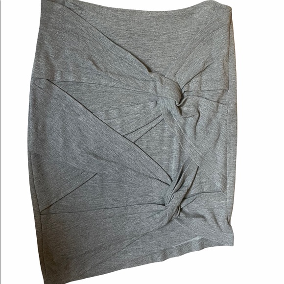 Robert Rodriguez Asymmetrical Twist Knot Pencil Mini Skirt - Picture 7 of 9